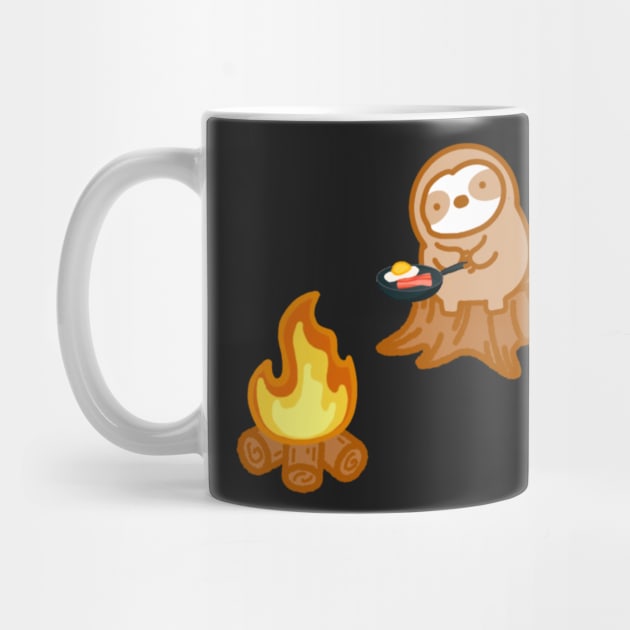 Cute Campfire Cookout Sloth by theslothinme